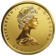 50 Dollars - Elizabeth II Anniversary GML fractionnal set; 1 oz obverse image
