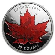 50 Dollars - Elizabeth II Maple Leaf, Canada, 2019 reverse image