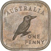 1 Penny - George V Kookaburra Pattern - Type 3 reverse image