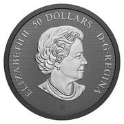 50 Dollars - Elizabeth II Maple Leaves in Motion obverse image