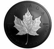 50 Dollars - Elizabeth II Incuse Silver Maple Leaf, Canada, 2020 reverse image