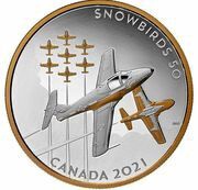 50 Dollars Snowbirds, Canada, 2021 reverse image