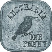 1 Penny - George V Kookaburra Pattern - Type 4a, Australia, 1919 reverse image