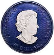 50 Dollars - Elizabeth II Maple Leaves in Motion obverse image