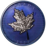 50 Dollars - Elizabeth II Maple Leaves in Motion reverse image