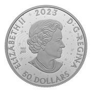 50 Dollars In the name of Elizabeth II; Pingualuit Crater: Crystal Eye of Nunavik obverse image