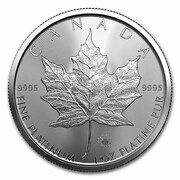 50 Dollars In the name of Elizabeth II; PtML Bullion Coinage, Canada, 2023 reverse image