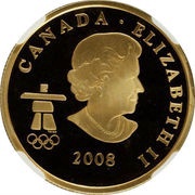 75 Dollars - Elizabeth II Home of the 2010 Olympics obverse image