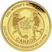 75 Dollars - Elizabeth II The Soccer Ball, Canada, 2015 reverse image