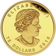 75 Dollars - Elizabeth II The Trophy obverse image