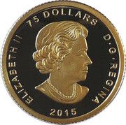 75 Dollars - Elizabeth II Allied gold obverse image