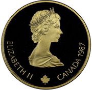 100 Dollars - Elizabeth II Calgary Olympics obverse image