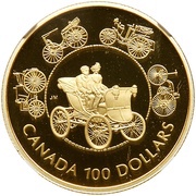 100 Dollars - Elizabeth II The Featherstonhaugh, Canada, 1993 reverse image