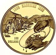 100 Dollars - Elizabeth II Klondike, Canada, 1996 reverse image
