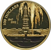 100 Dollars - Elizabeth II Leduc Oil, Canada, 2002 reverse image