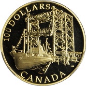 100 Dollars St-Laurent, Canada, 2004 reverse image