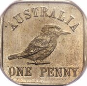 1 Penny - George V Kookaburra Pattern - Type 12 (Renniks 11) reverse image