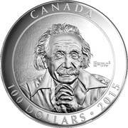 100 Dollars - Elizabeth II Albert Einstein, Canada, 2015 reverse image