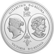 100 Dollars - Elizabeth II The 1867 Confederation Medal obverse image
