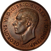 1 Penny - George VI obverse image