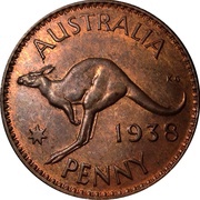 1 Penny - George VI reverse image