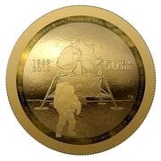 100 Dollars - Elizabeth II Apollo 11 Moon Landing, Canada, 2019 reverse image