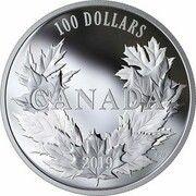 100 Dollars - Elizabeth II Canadian Maples, Canada, 2019 reverse image