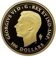 100 Dollars In the name of George VI; The Royal Canadian Air Force obverse image