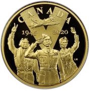 100 Dollars In the name of George VI; The Royal Canadian Air Force, Canada, 2020 reverse image