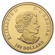 100 Dollars In the name of Elizabeth II; Lunar Year of the Rabbit obverse image