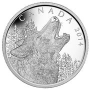 125 Dollars - Elizabeth II Howling Wolf, Canada, 2014 reverse image