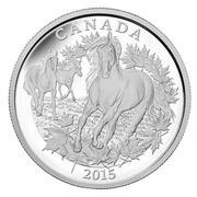 125 Dollars - Elizabeth II Canadian Horse, Canada, 2015 reverse image