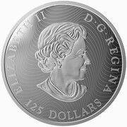 125 Dollars - Elizabeth II Whooping Crane obverse image