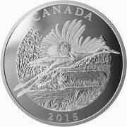 125 Dollars - Elizabeth II Whooping Crane, Canada, 2015 reverse image