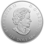 125 Dollars - Elizabeth II Roaring Grizzly obverse image