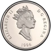 150 Dollars - Elizabeth II Peregrine Falcon; platinum obverse image