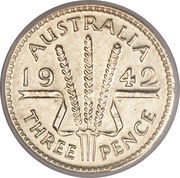 3 Pence - George VI, Australia, 1938-1944 reverse image
