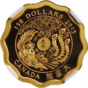 150 Dollars - Elizabeth II Blessings of Peace, Canada, 2013 reverse image