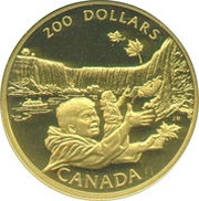 200 Dollars - Elizabeth II Niagara Falls, Canada, 1992 reverse image