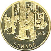 200 Dollars - Elizabeth II The Sugar Bush, Canada, 1995 reverse image