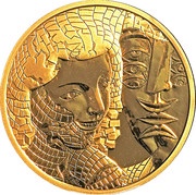 200 Dollars - Elizabeth II Fragmented Face, Canada, 2004 reverse image