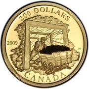 200 Dollars - Elizabeth II Coal Mining Trade, Canada, 2009 reverse image
