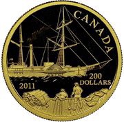 200 Dollars - Elizabeth II SS Beaver, Canada, 2011 reverse image