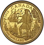 200 Dollars - Elizabeth II Jacques Cartier, Canada, 2013 reverse image