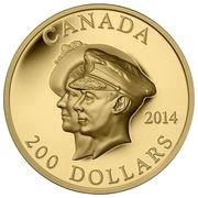 200 Dollars - Elizabeth II Royal Visit, Canada, 2014 reverse image