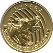 200 Dollars - Elizabeth II Howling Wolf, Canada, 2014 reverse image