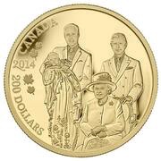 200 Dollars - Elizabeth II Royal Generations, Canada, 2014 reverse image
