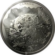 200 Dollars - Elizabeth II Rugged Mountains, Canada, 2015 reverse image