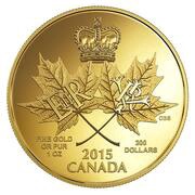 200 Dollars - Elizabeth II Historic Reign, Canada, 2015 reverse image