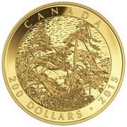 200 Dollars - Elizabeth II Pine Island, Georgia Bay, Canada, 2015 reverse image